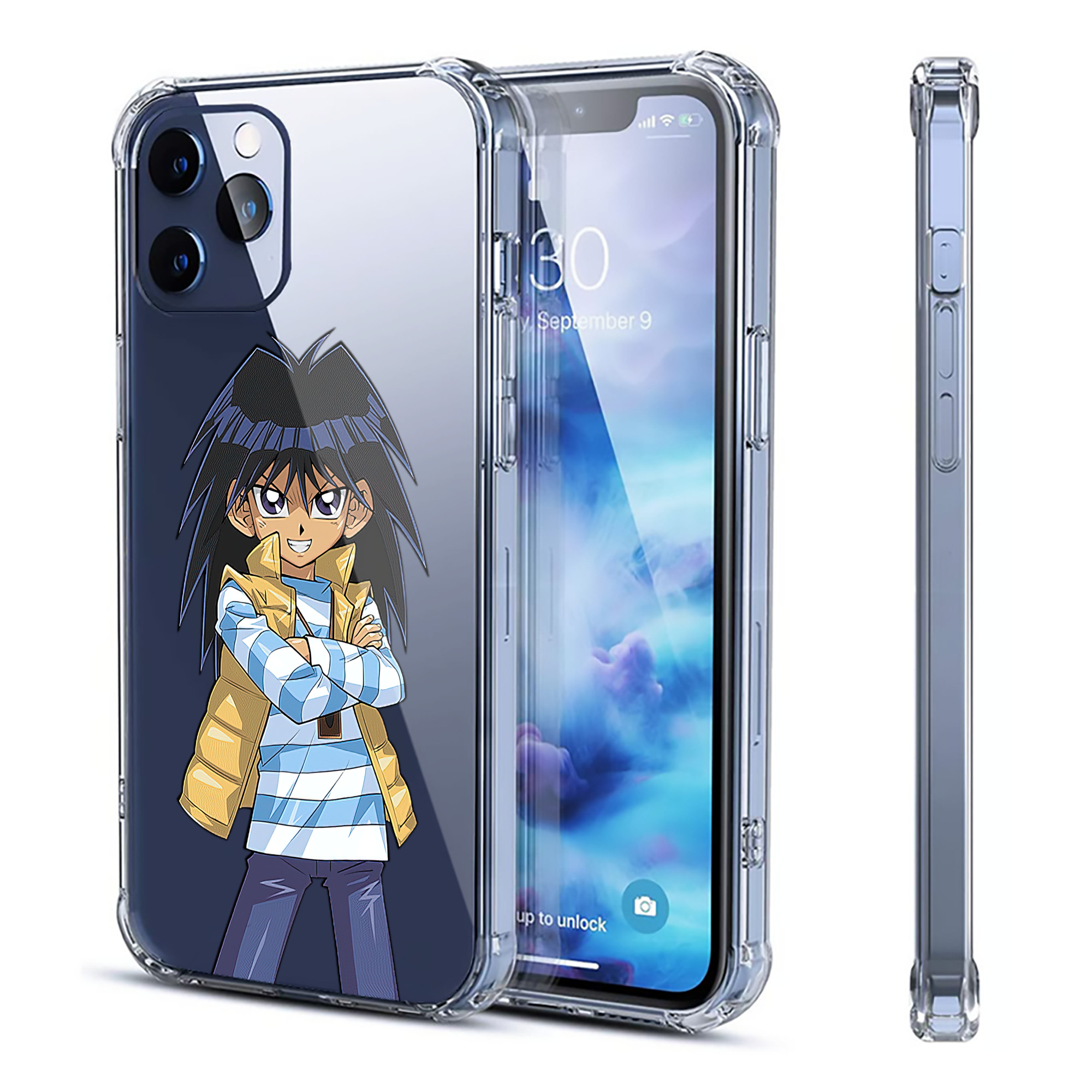 （画像用） 遊☆戯☆王 Yu-Gi-Oh! 【iPhone 12シリーズ対応】透明スマホケース（クリアソフトケース）